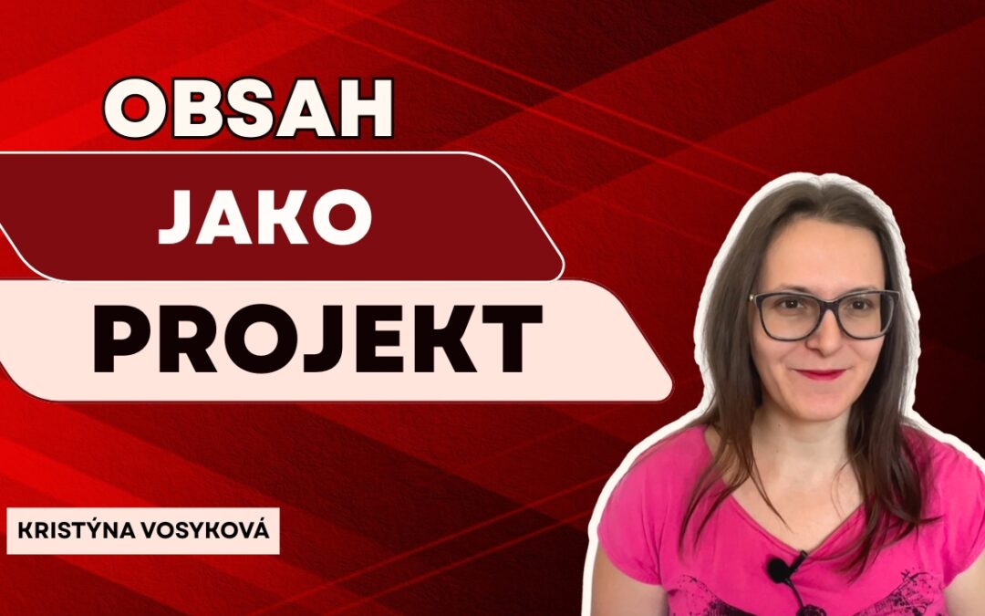 Kristýna Vosyková: Obsah jako projekt